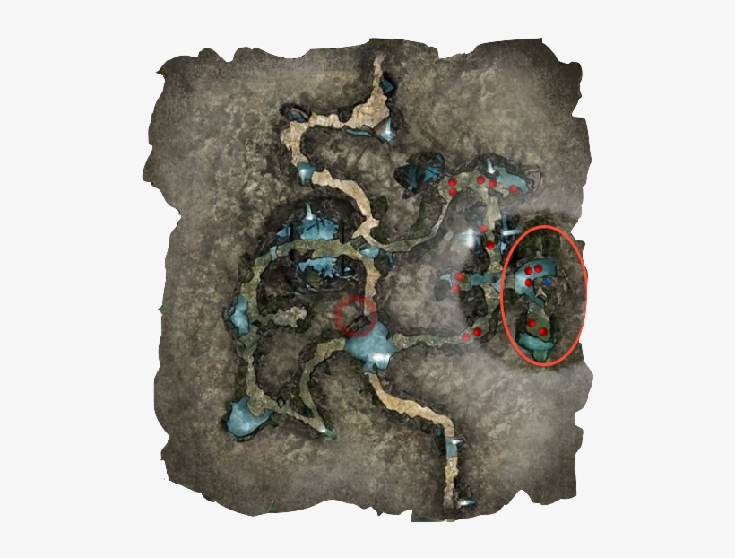 Thrall Location - Thrall Room In Cursed Caverns, transparent png