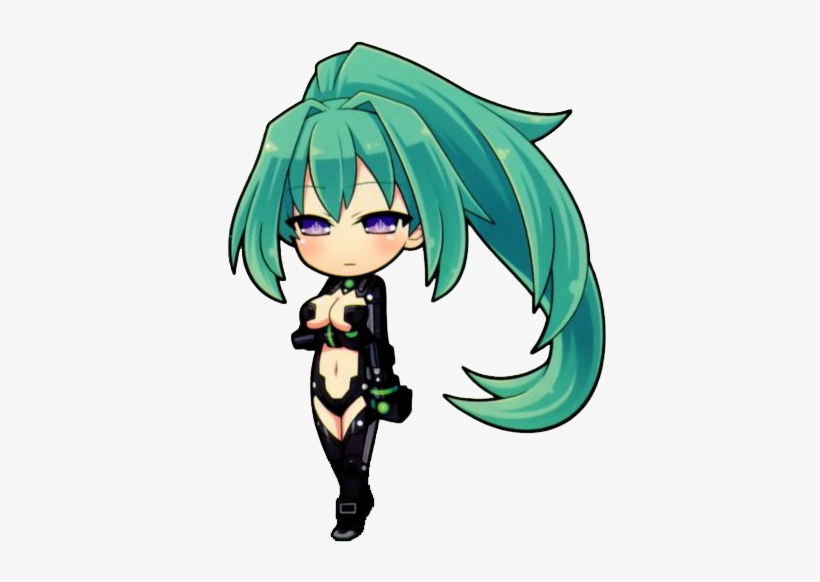 Green Heart V Gamipic - Hyperdimension Neptunia Next Green, transparent png