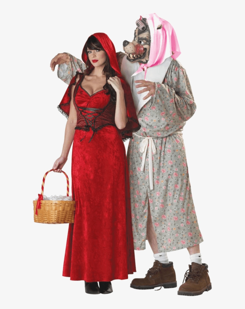 Little Red Riding Hood & The Big Bad Wolf Costumes, transparent png