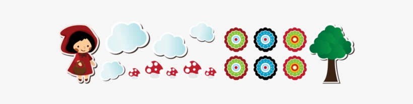 Little Red Riding Hood Room Icons, transparent png