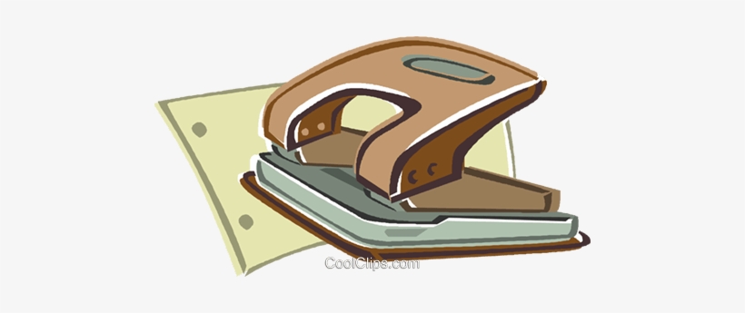 Paper Hole Puncher Royalty Free Vector Clip Art Illustration - Hole Puncher Clipart, transparent png
