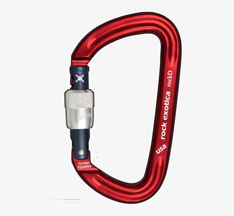 Rockd Screw-lock Carabiner - Rock Exotica Rockd Auto Lock Black, transparent png