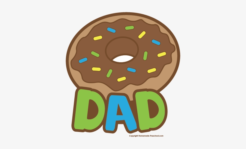 Doughnut Clipart Powdered Donut - Father's Day Donut Clipart, transparent png