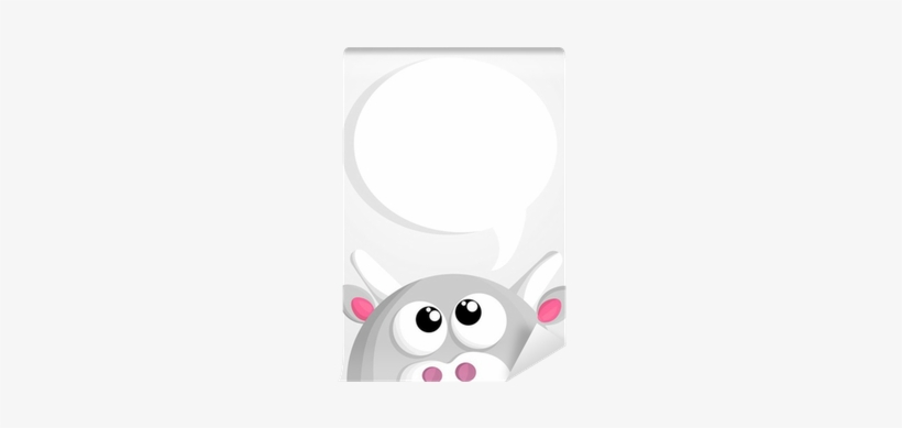 Cute Cartoon Cow With Speech Bubble Wall Mural • Pixers® - Cartoon, transparent png
