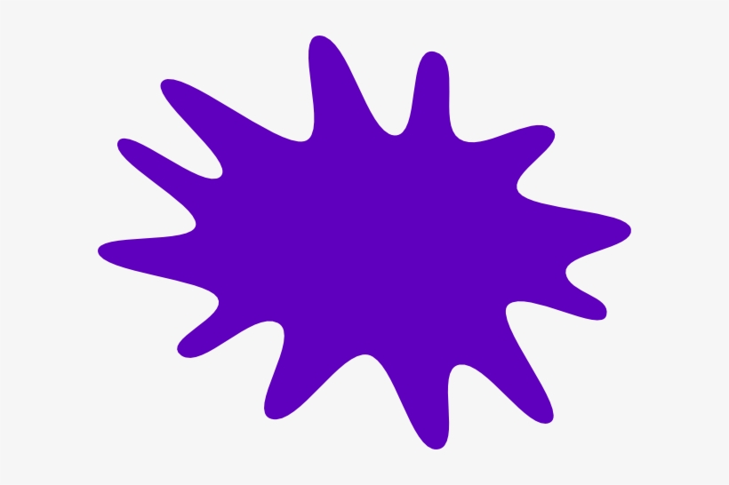 Blue Paint Splatter Clipart, transparent png