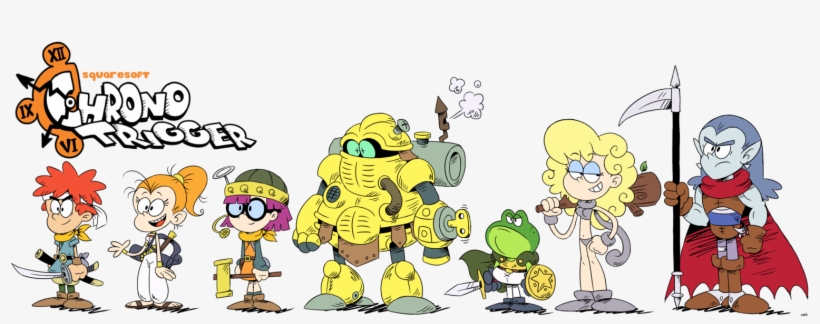 Squaresoft Vi 6 0 0 Chrono Trigger Cartoon Vertebrate - Loud House Master Rainbow, transparent png