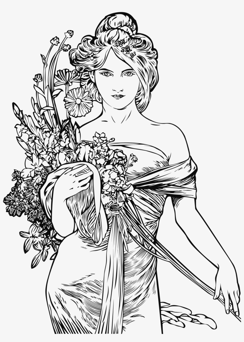 This Free Icons Png Design Of Elegant Vintage Woman, transparent png