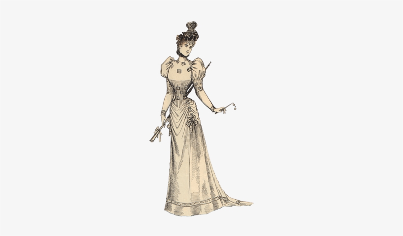 Victorian Vintage Woman - Victorian Lady Transparent, transparent png