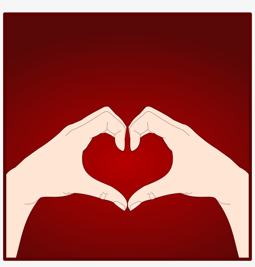 Heart Hands Gestures - Gif Love, transparent png