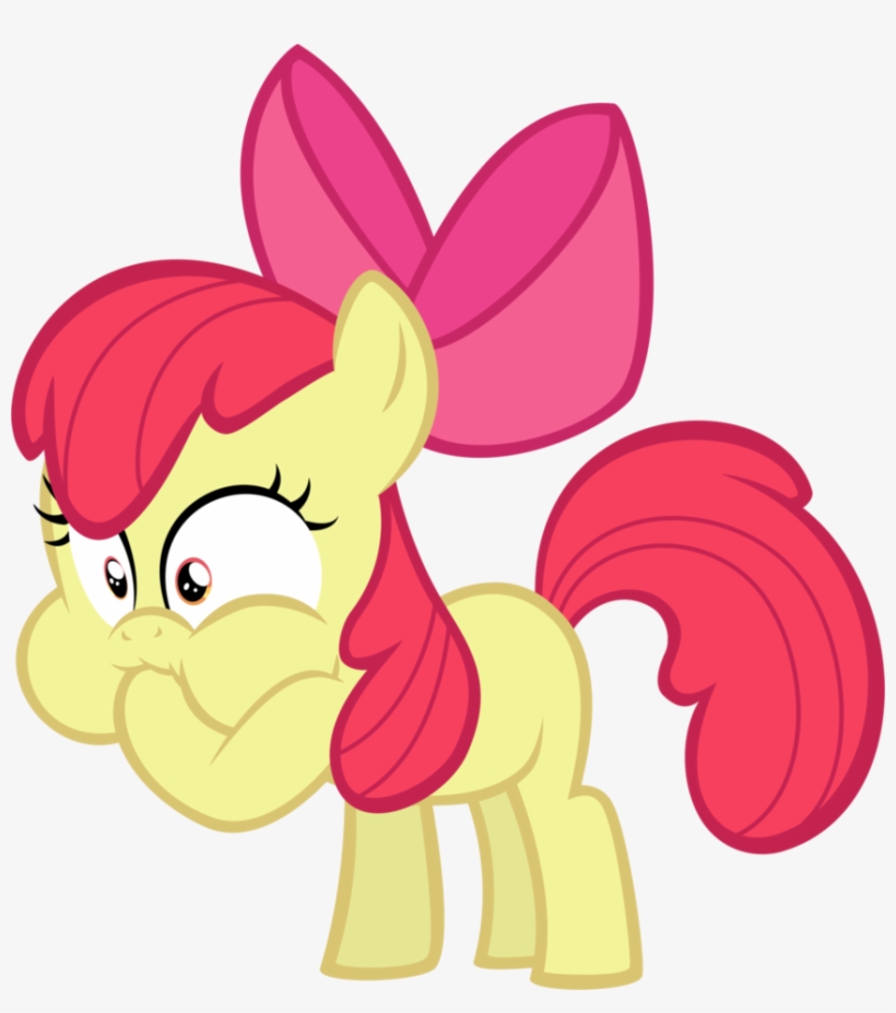 Apple Bloom Is Disgusted By Iamcommando13 On Deviantart - Disgusted My Little Pony, transparent png