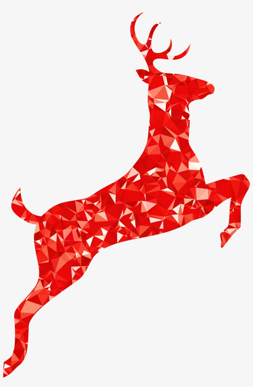 This Free Icons Png Design Of Ruby Leaping Deer Silhouette, transparent png