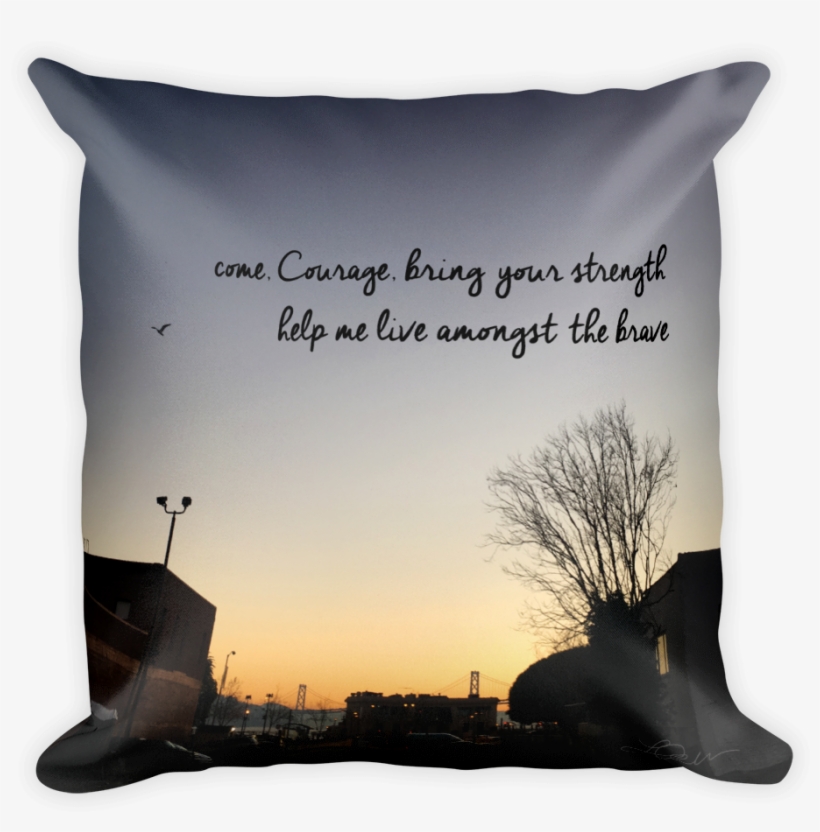 Pillow Courage Mockup Front, transparent png