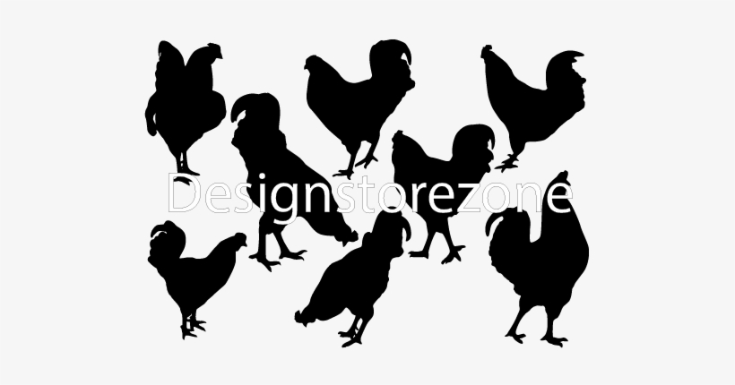 Rooster Silhouette Vector Final-01 - Rooster, transparent png