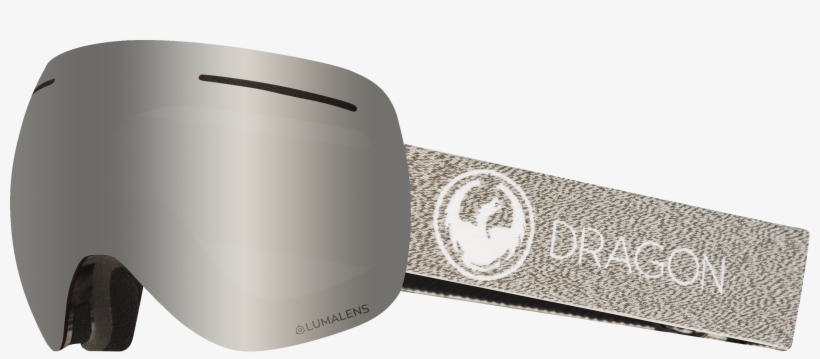 Mill With Lumalens Silver Ionized Dark Smoke Lens - Dragon Nfx2 Ski Goggles - Grey ~ Silver, transparent png