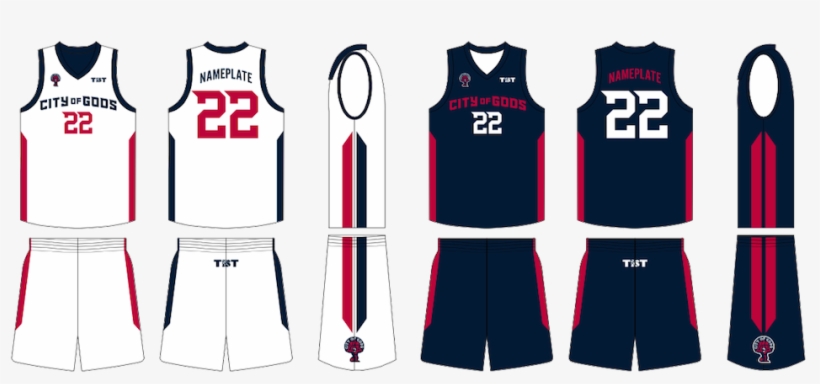 Team City Of Gods Uniforms T-shirt Unveiled - Basketball Team T Shirt, transparent png