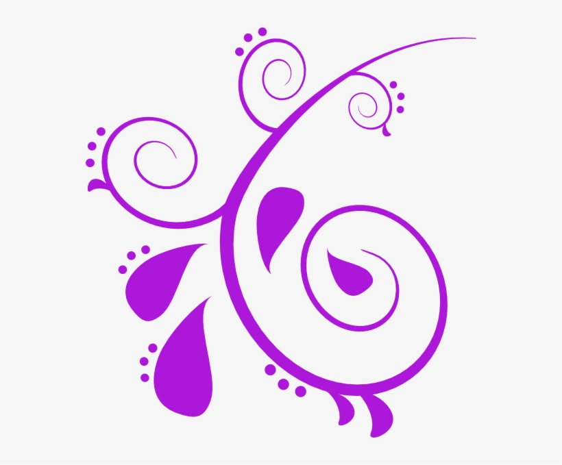 Scroll Clipart Curve Design - Design Black And White Butterfly, transparent png