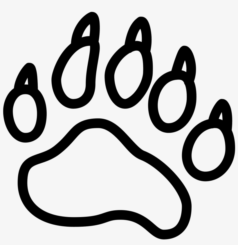 Bear Footprint Icon - Polar Bear Foot Print, transparent png