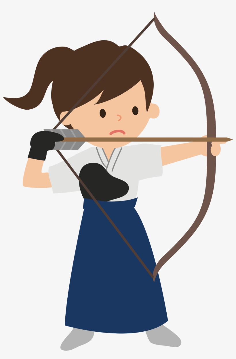 Optimized Archer Hq Cliparts - Kyudo Clipart, transparent png