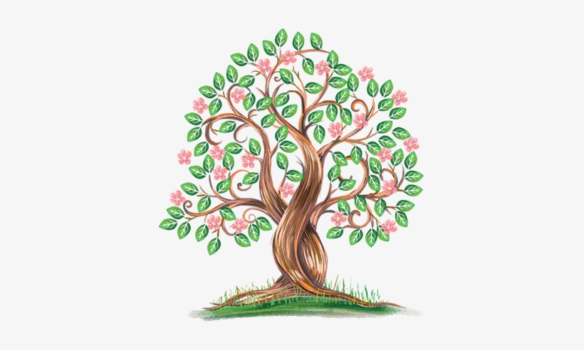 Vinilo Decorativo Árbol Acuarela - Watercolor Peach Tree Clipart, transparent png
