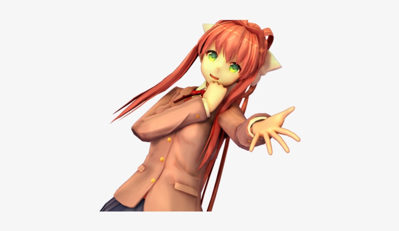 ##ddlc #doki-doki Luterature Club ##monikassshit #sayori - Monika Mmd, transparent png