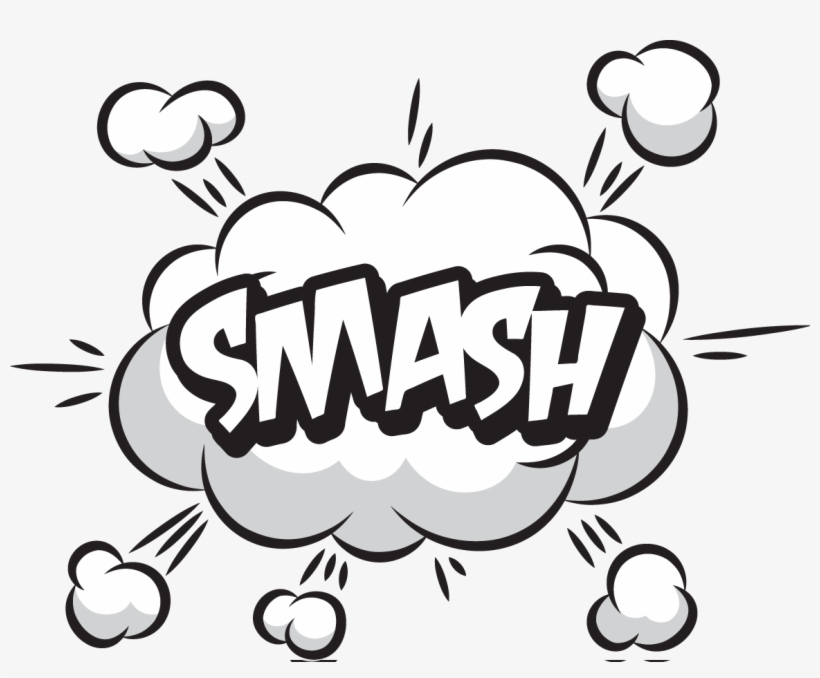Clip Art Clip Art Words - Superhero Words Black And White, transparent png