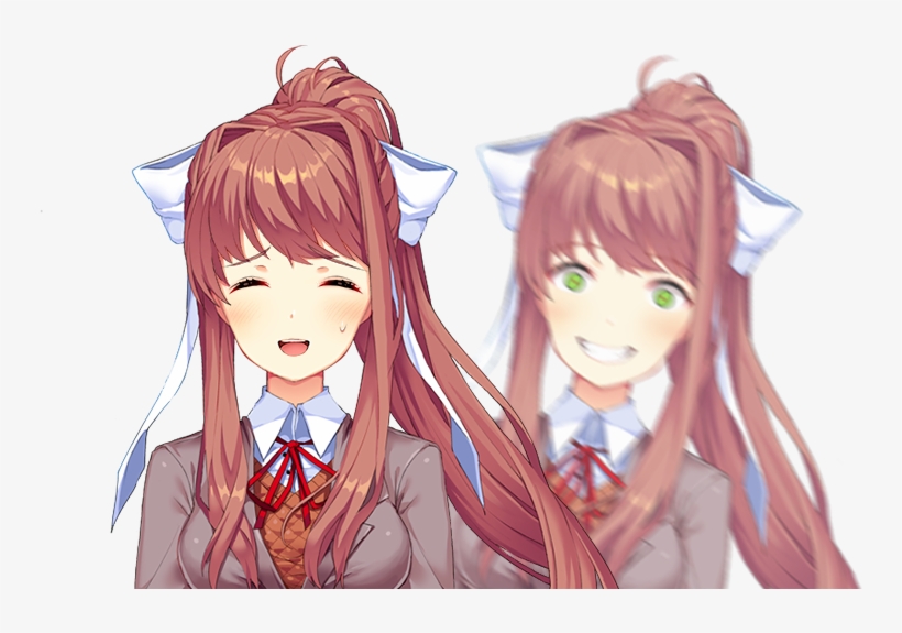 [fun] When Monika Saw You Browsing Her Lewds But Deep - Monika Lewds, transparent png