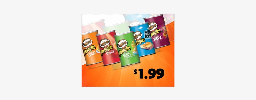 Corrugated Plastic - Pringles 4-flavor 1.42 Oz Resealable Canisters - Variety, transparent png