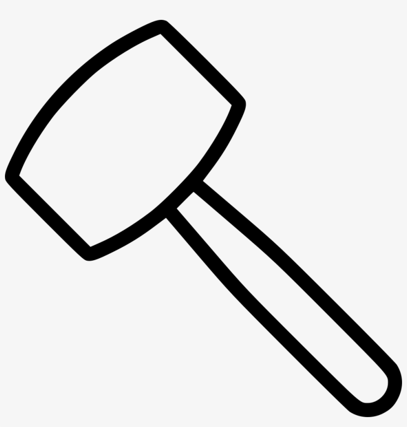 Mallet Comments - Outline Of Mallet, transparent png