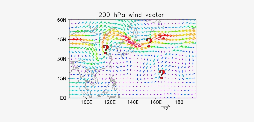 A Snapshot Of The 200 Hpa Horizontal Winds At 0600 - Number, transparent png