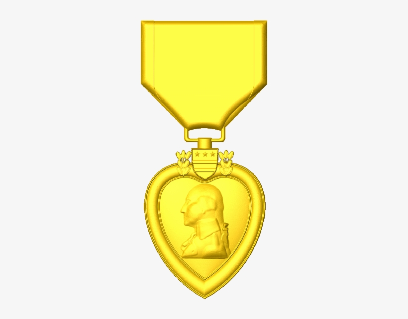 Purple Heart A - Gold Medal, transparent png