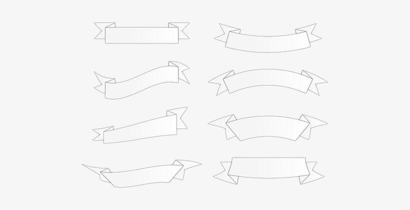 Banner Band Form Label Ornament Greeting S - Forma De Banner Png, transparent png