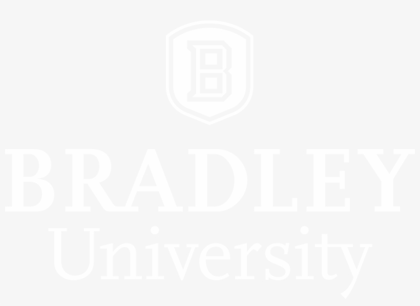 All White Logo Horizontal - Fanmats Collegiate Ncaa Bradley University Doormat, transparent png
