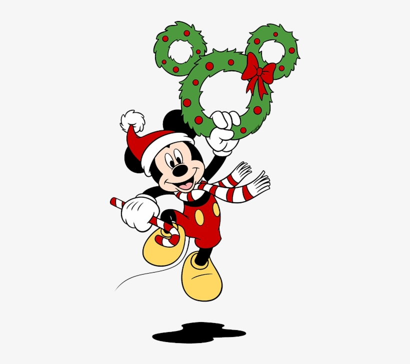 Mickey Mouse Clipart Wreath - Mickey Clipart, transparent png