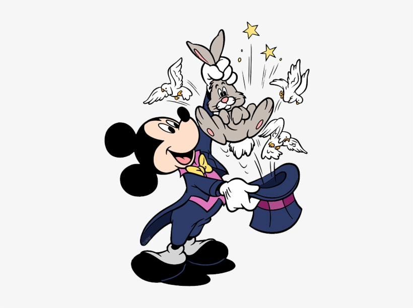 Mickey The Magician - Magician Mickey Mouse Clipart, transparent png