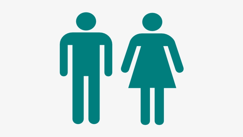 This Free Clipart Png Design Of Blue Man And Woman - Man And Woman Stick Figure, transparent png