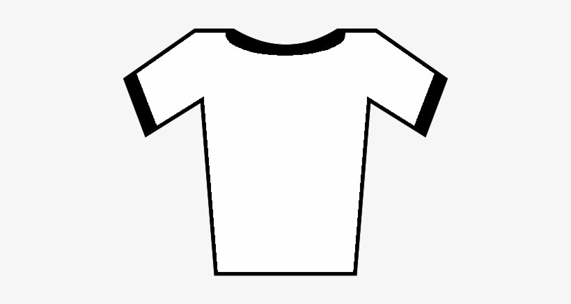 Soccer Jersey White-black - Soccer Jersey Clip Art, transparent png