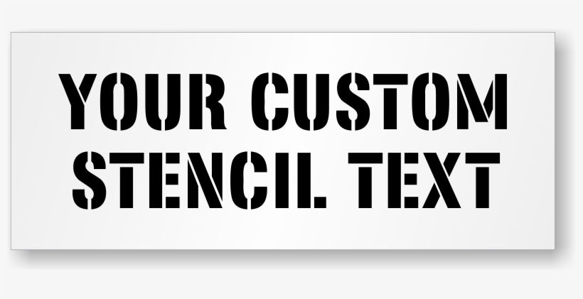 Zoom - Personalize - Polyethylene Floor Stencil, Reusable Polyethylene Stencil,, transparent png