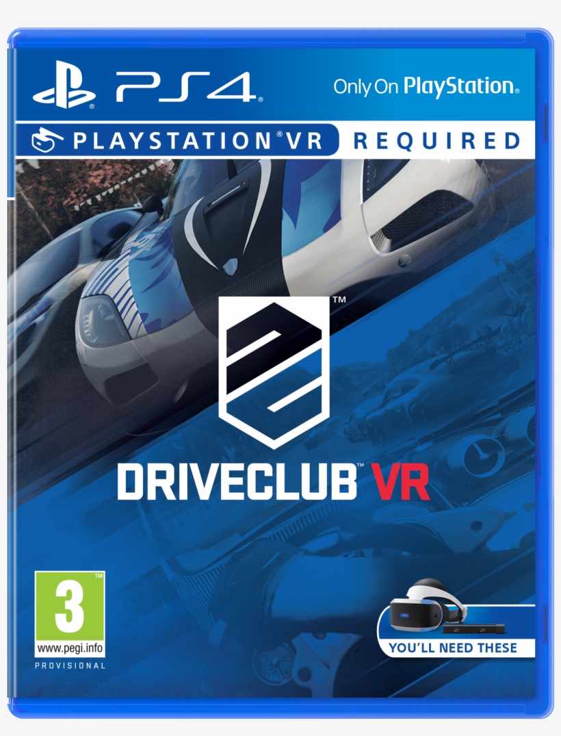 Driveclub Vr Officially Announced Releasing Later This - Driveclub Vr [ps4 Game], transparent png