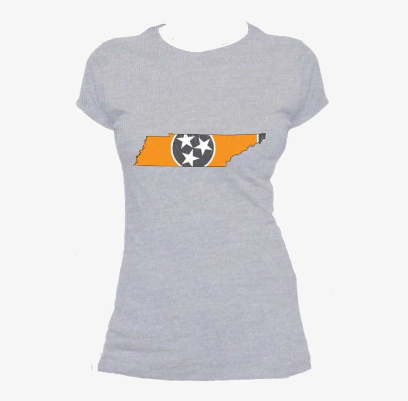 Tennessee Flag State Outline Orange Womens Short Sleeve - Hermione Harry Potter Shirt, transparent png