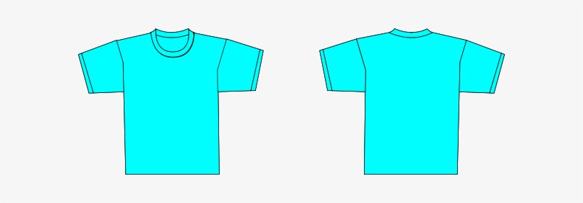 Teal Clipart T Shirt - Sky Blue T Shirt Vector, transparent png