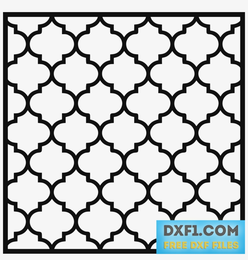 Moroccan Arabic Repeat Pattern Stencil - Stencil De Lineas, transparent png