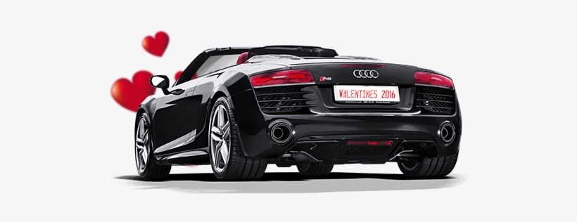 Valentines Day Audi R8 With Hearts - Akrapovič, transparent png