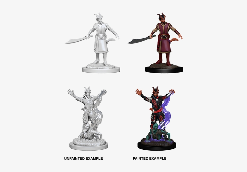 D&d Nolzurs Marvelous Miniatures Male Tiefling Warlock - Tiefling Warlock Miniature, transparent png