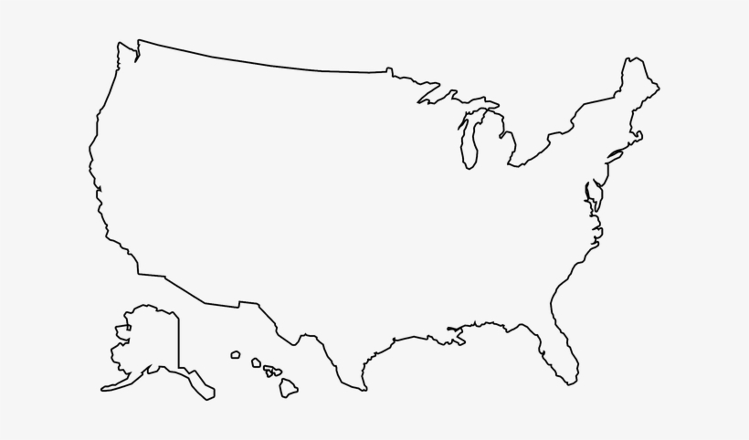 America Outline, transparent png