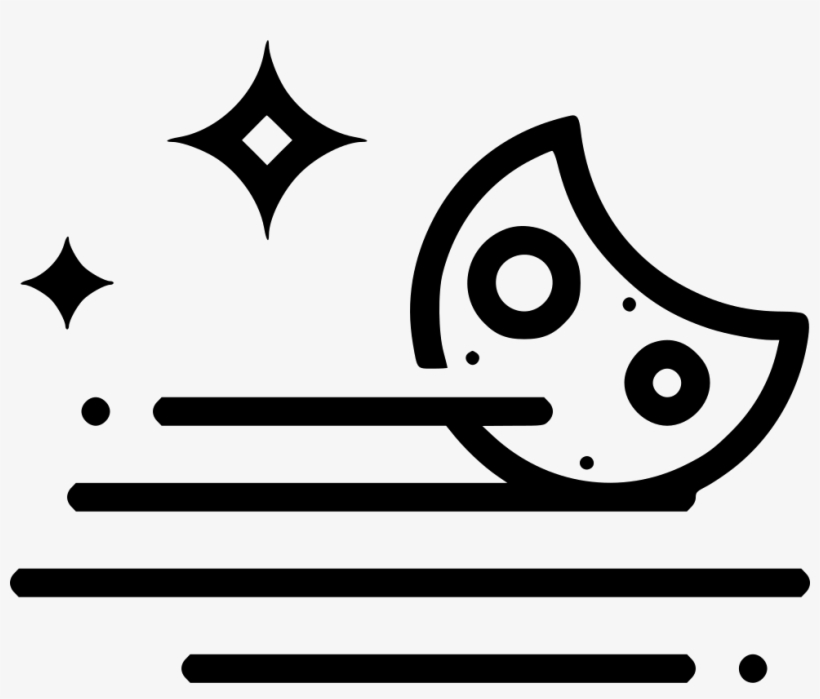 Foggy Fog Stars Night Moon Crescent Comments, transparent png