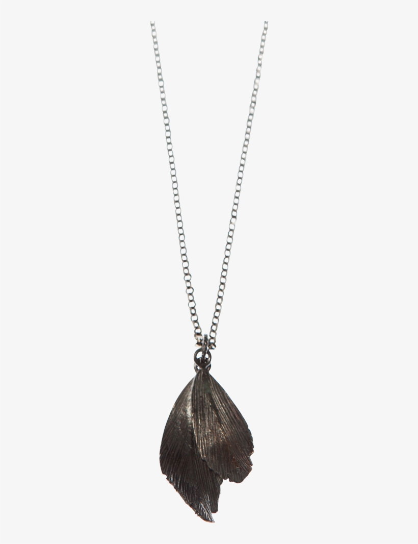 Aurum Raven Feather Pendant Oxidized - Locket, transparent png