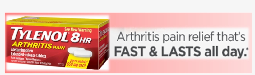 Tylenol® 8 Hr Arthritis Pain - Tylenol 8 Hr Arthritis Pain Extended Release Caplets,, transparent png