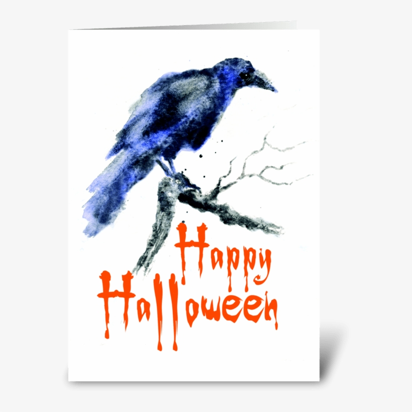 Raven Of Halloween Greeting Card - Happy Halloween Mugs, transparent png