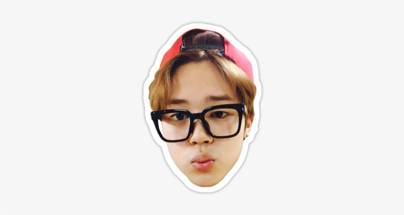 Park Jimin Wearing Glasses, transparent png