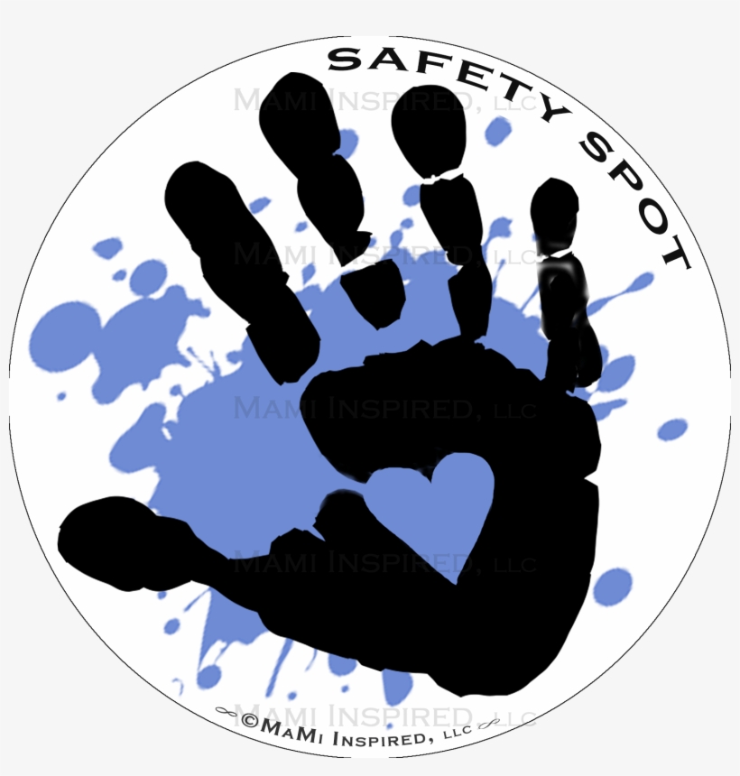 Saftety Spot Kids White With Colored Splat Hand Car - Car, transparent png